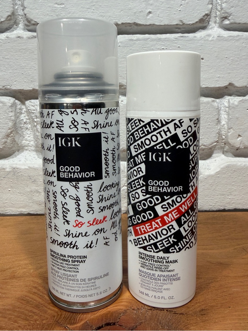 IGK Good Behavior Hair Duo Smoothing Spray + Intense Daily Smoothing Mask